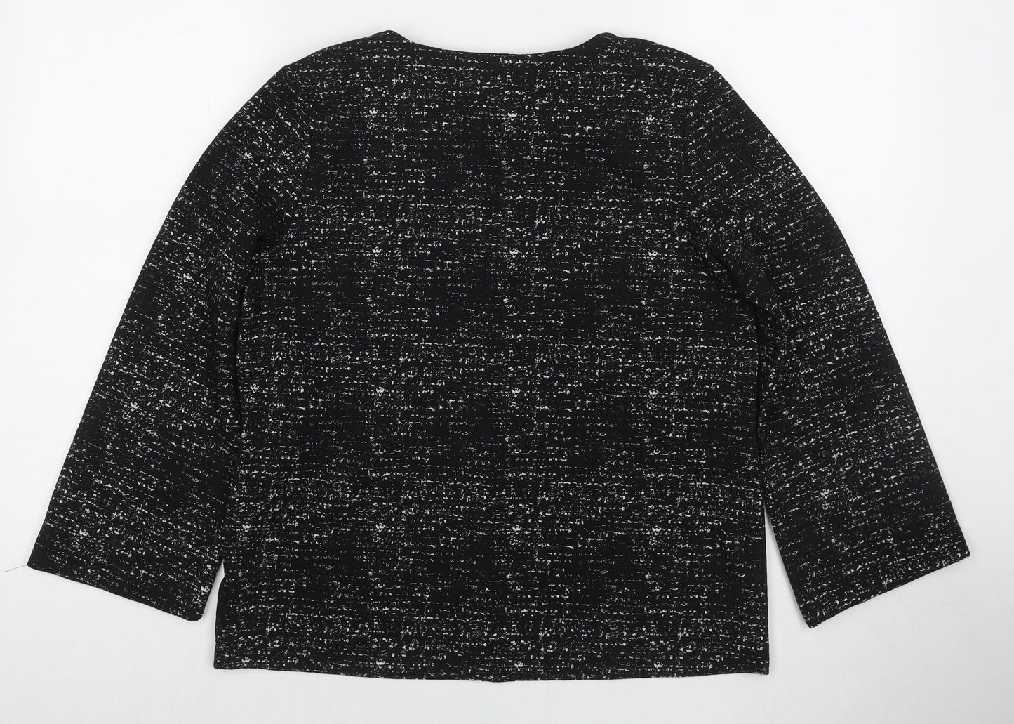 Womens UK Size M Rachel Zoe Black Basic Blouse