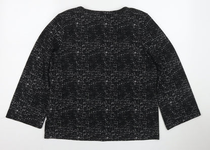 Womens UK Size M Rachel Zoe Black Basic Blouse