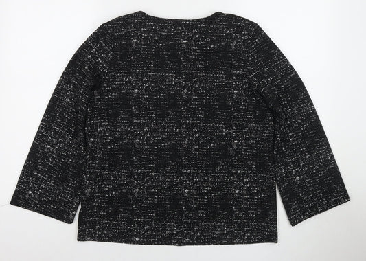 Womens UK Size M Rachel Zoe Black Basic Blouse