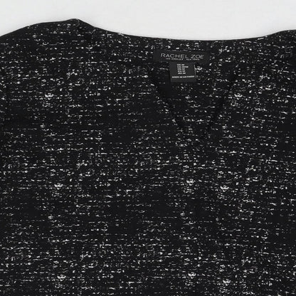 Womens UK Size M Rachel Zoe Black Basic Blouse
