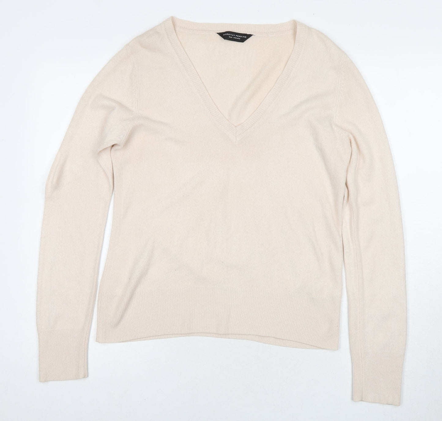 Womens UK Size 16 Dorothy Perkins Beige Pullover Jumper