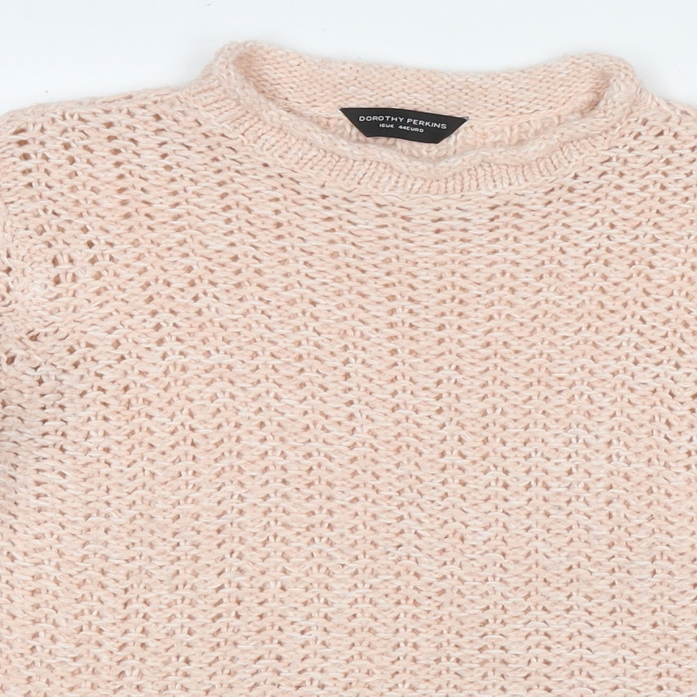 Womens UK Size 16 Dorothy Perkins Beige Pullover Jumper