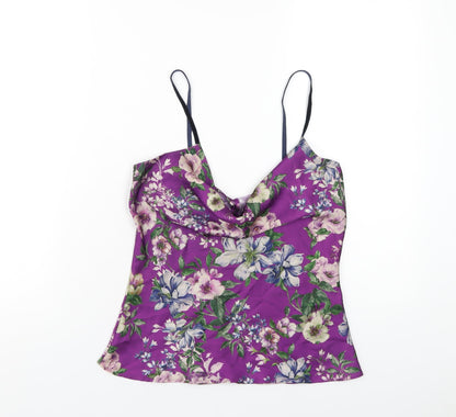 Womens UK Size XS Zara Purple Camisole T-Shirt