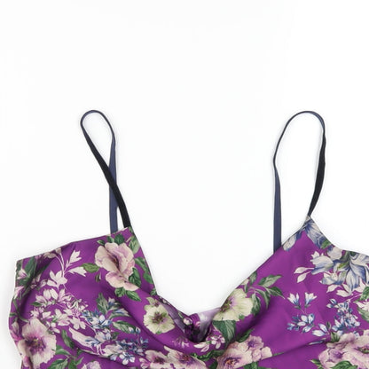Womens UK Size XS Zara Purple Camisole T-Shirt