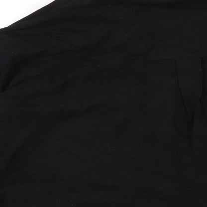 Womens UK Size 18 NEXT Black Basic Button-Up