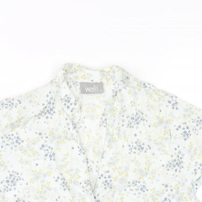 Womens UK Size 14 Wallis Multicoloured Basic Button-Up