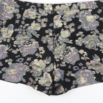 Miss Selfridge Womens Multicoloured Floral Polyester Skort Skirt Size 10 Zip