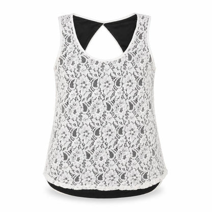 Womens UK Size S Oasis White Basic Tank