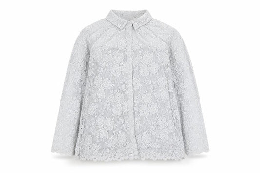 Womens UK Size 18 Per Una Grey Basic Button-Up