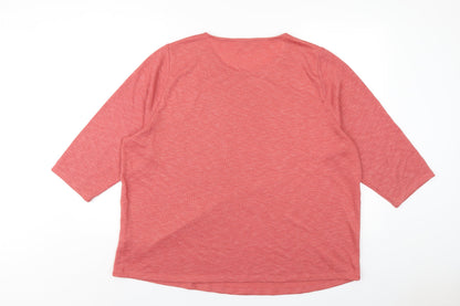 Womens UK Size 22 Bonmarché Pink Pullover Jumper