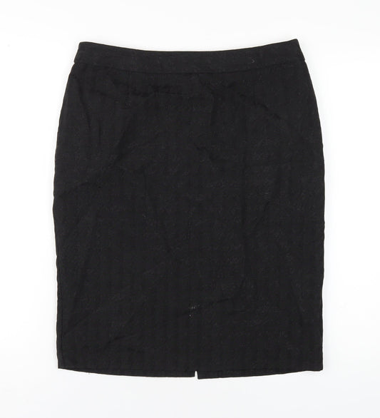 Principles Womens Black Polyester Straight & Pencil Skirt Size 12 Zip