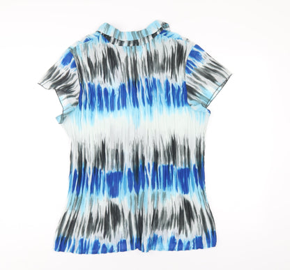 Womens UK Size 20 Just Elegance Blue Basic Button-Up