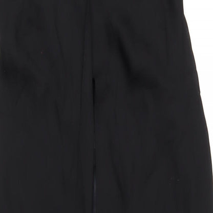 Eureka Womens Black Polyester Maxi Size L V-Neck Zip