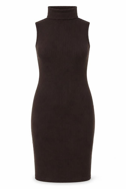 I SAW IT FIRST Womens Brown Polyester Bodycon Size 12 Roll Neck Pullover