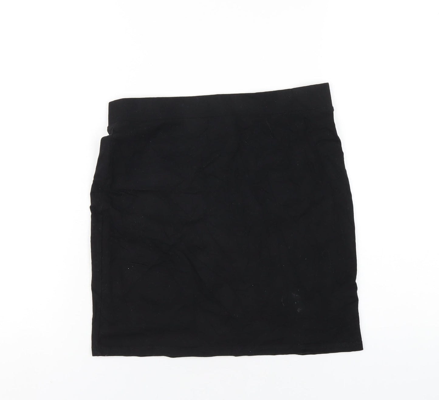 H&M Womens Black Cotton Straight & Pencil Skirt Size S