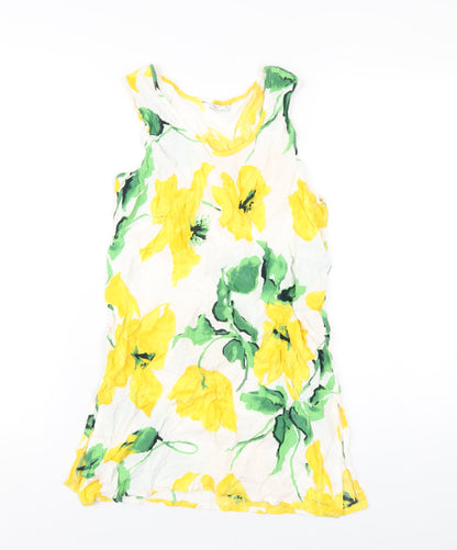 Womens UK Size 8 Marks and Spencer Yellow Basic Tank