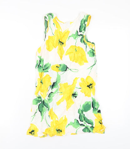 Womens UK Size 8 Marks and Spencer Yellow Basic Tank