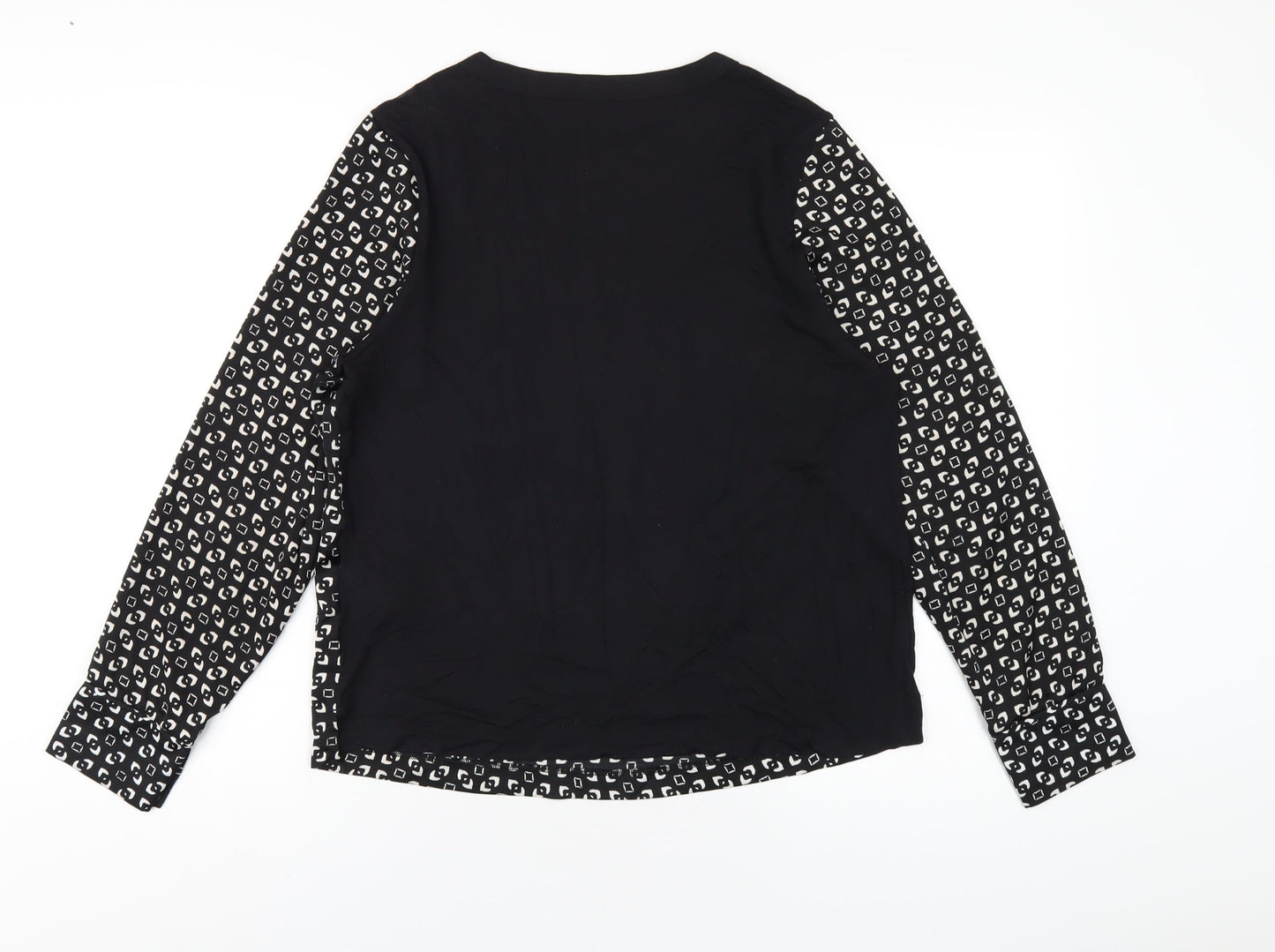 Womens UK Size 10 Marks and Spencer Black Basic T-Shirt