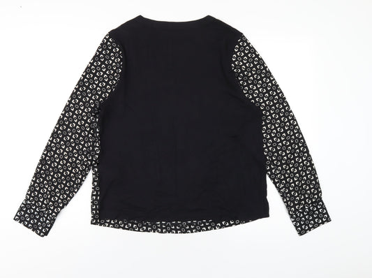Womens UK Size 10 Marks and Spencer Black Basic T-Shirt