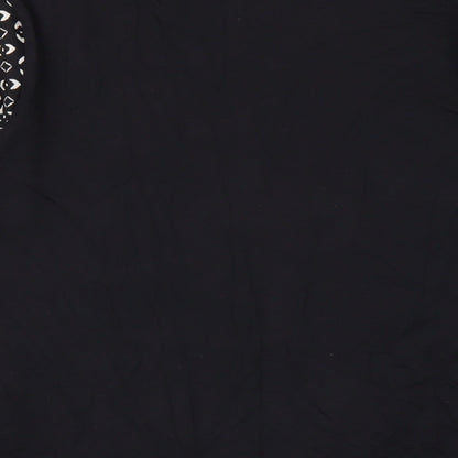 Womens UK Size 10 Marks and Spencer Black Basic T-Shirt