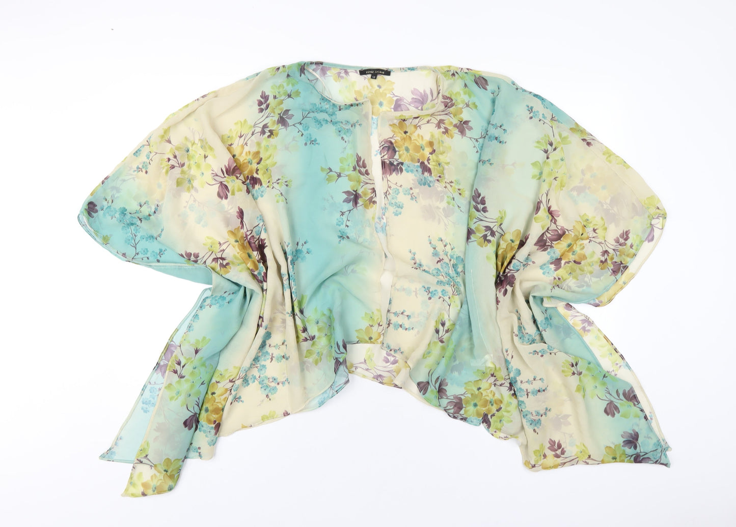 Womens UK Size 12 River Island Multicoloured Kimono T-Shirt