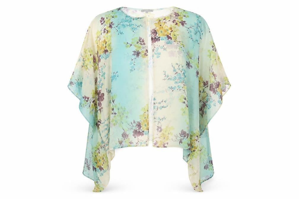 Womens UK Size 12 River Island Multicoloured Kimono T-Shirt