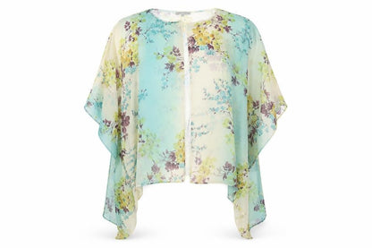 Womens UK Size 12 River Island Multicoloured Kimono T-Shirt