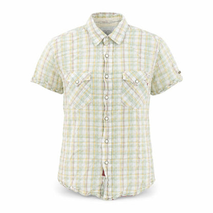 Replay Womens Multicoloured Plaid Cotton Basic Button-Up Size S Collared