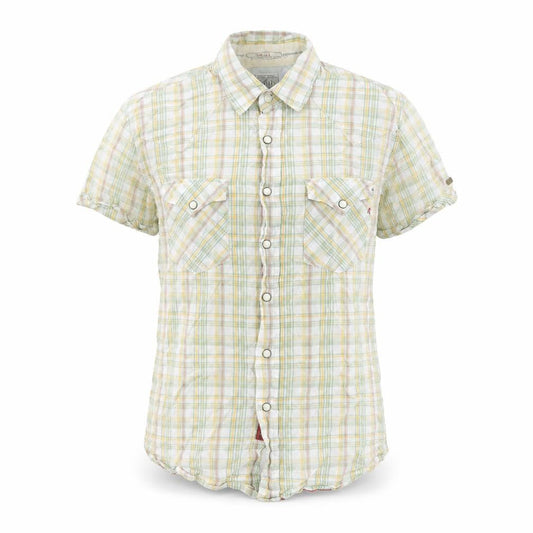 Replay Womens Multicoloured Plaid Cotton Basic Button-Up Size S Collared