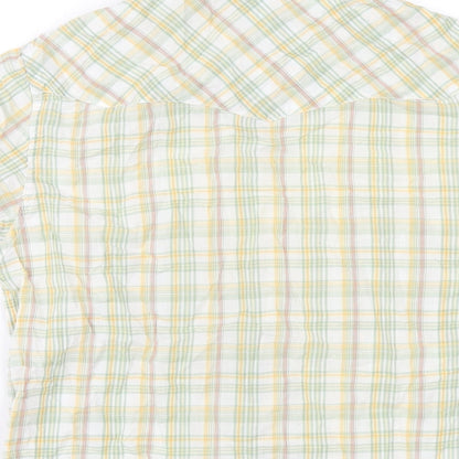 Replay Womens Multicoloured Plaid Cotton Basic Button-Up Size S Collared