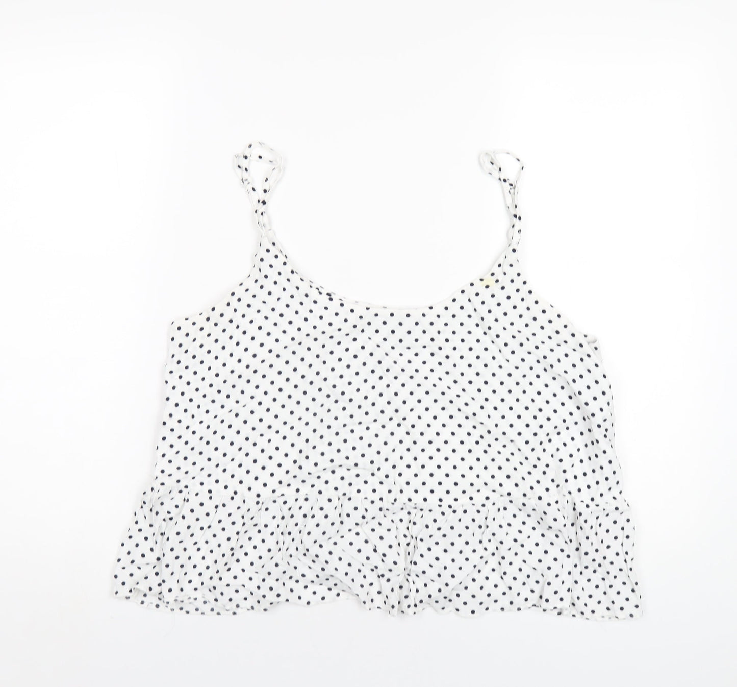 Womens UK Size 16 Topshop White Camisole T-Shirt