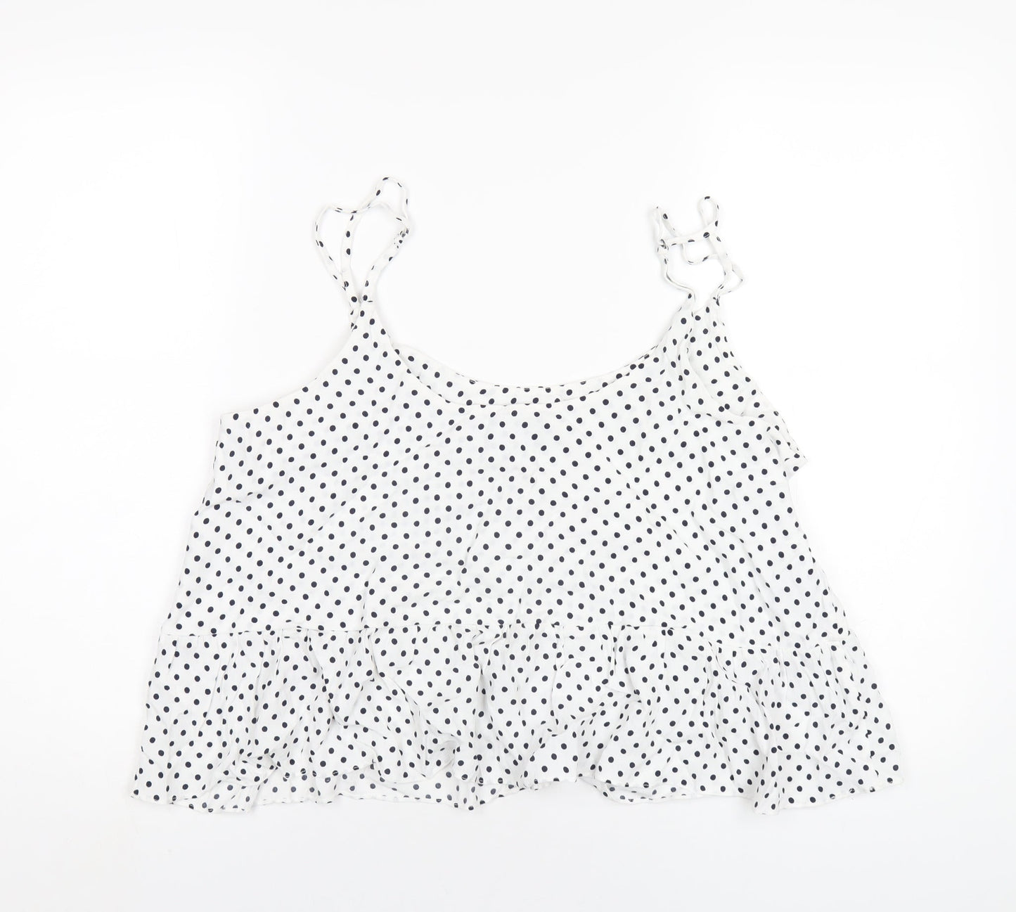 Womens UK Size 16 Topshop White Camisole T-Shirt
