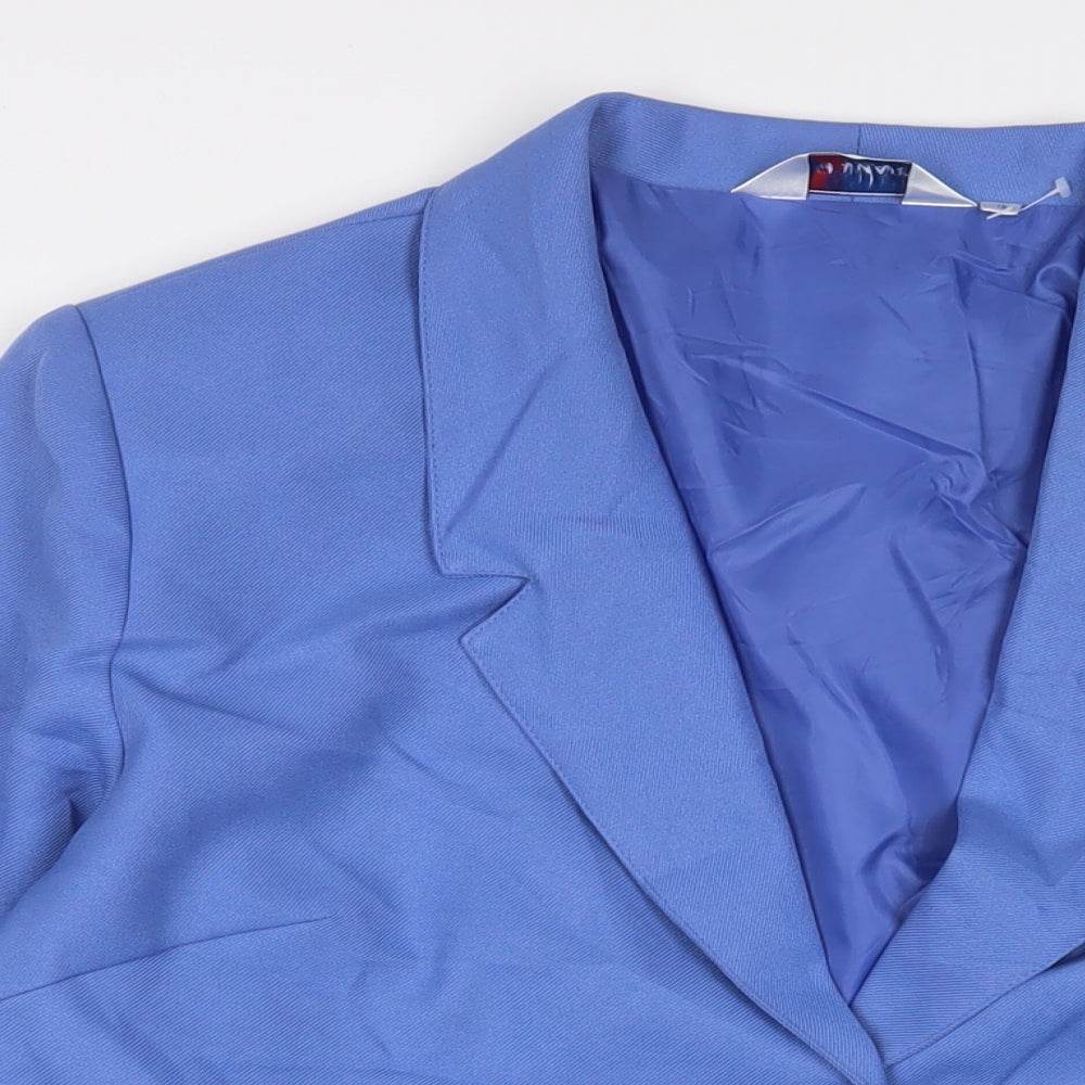 Damart Womens Blue Jacket Blazer Size 18 Button