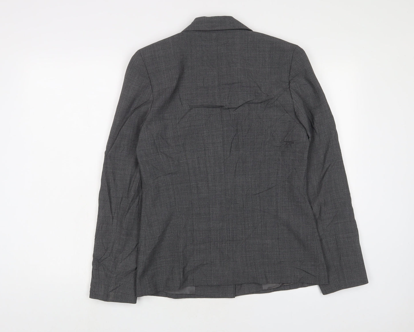 Mexx Womens Grey Jacket Blazer Size 12 Button