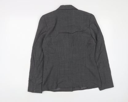 Mexx Womens Grey Jacket Blazer Size 12 Button
