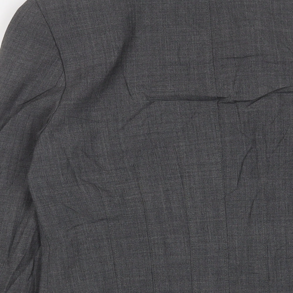 Mexx Womens Grey Jacket Blazer Size 12 Button