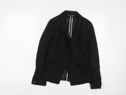 NEXT Womens Black Jacket Blazer Size 6 Button