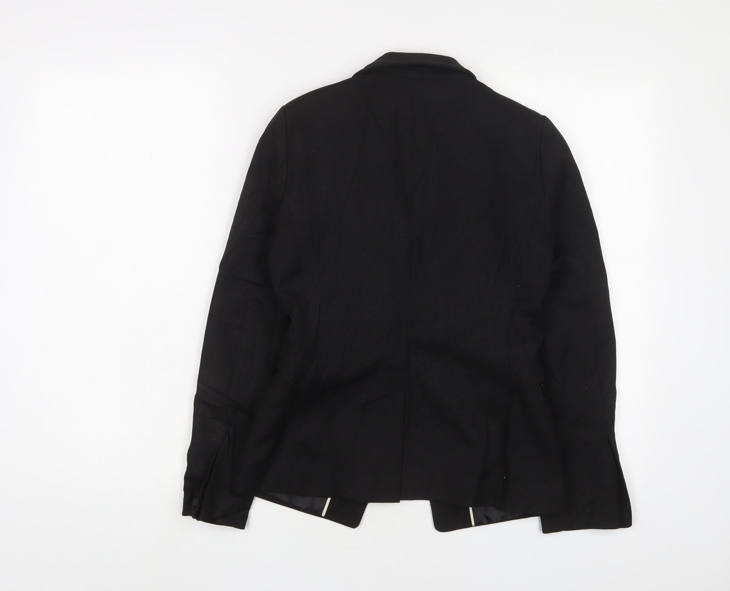 NEXT Womens Black Jacket Blazer Size 6 Button