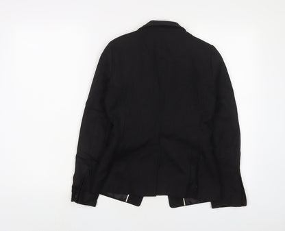 NEXT Womens Black Jacket Blazer Size 6 Button