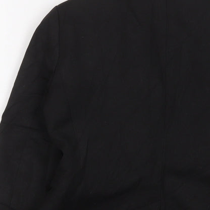 NEXT Womens Black Jacket Blazer Size 6 Button