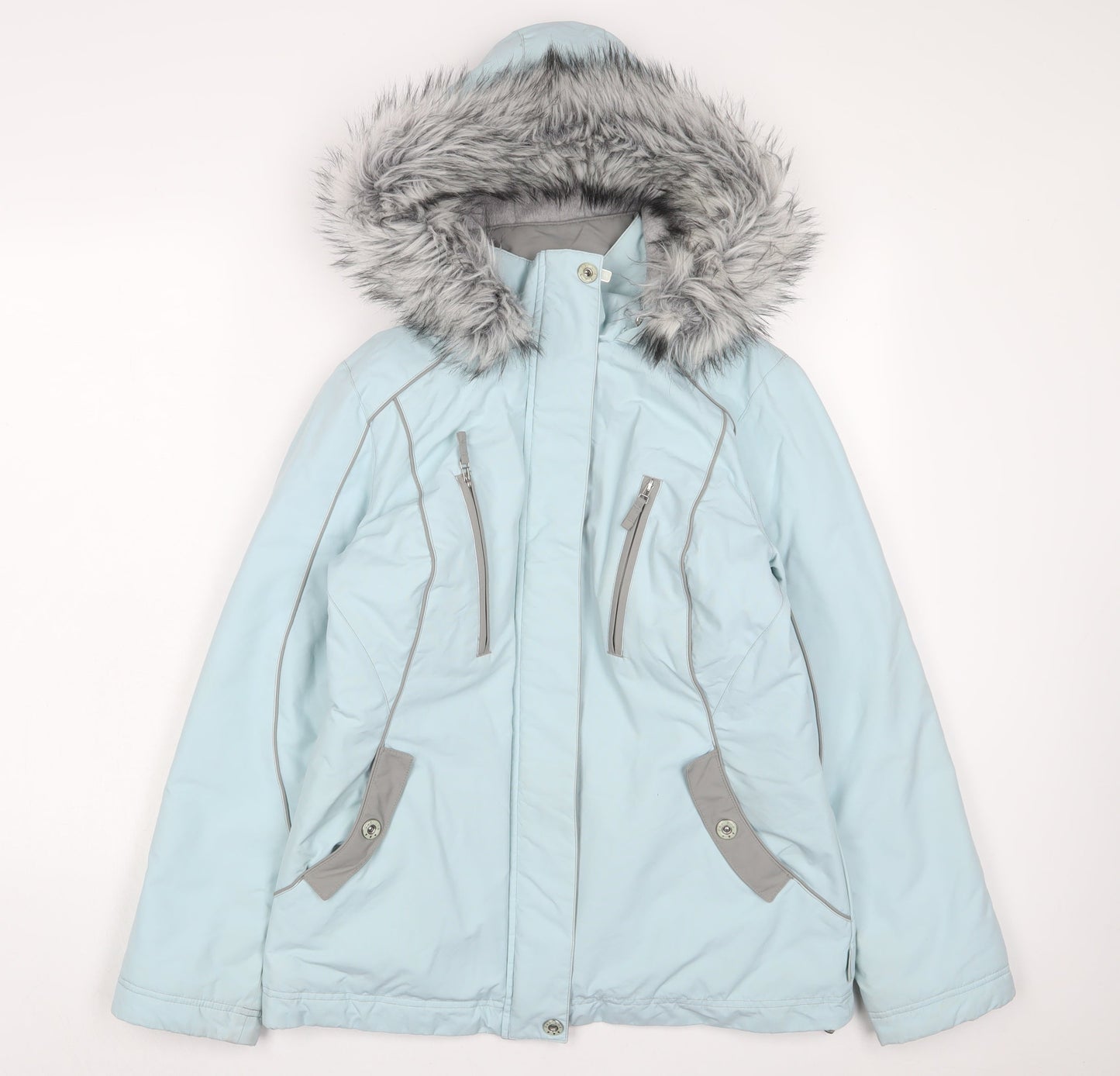 Womens UK Size S Per Una Blue Parka Coat