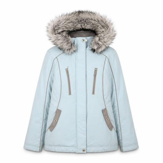 Womens UK Size S Per Una Blue Parka Coat
