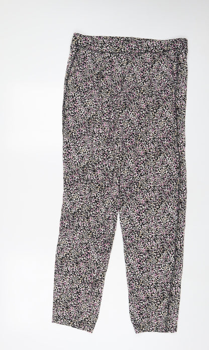 Womens UK Size 14 Marks and Spencer Regular Fit  Multicoloured Trousers