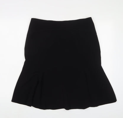Sticky Fingers Womens Black Polyester A-Line Skirt Size 16 Zip