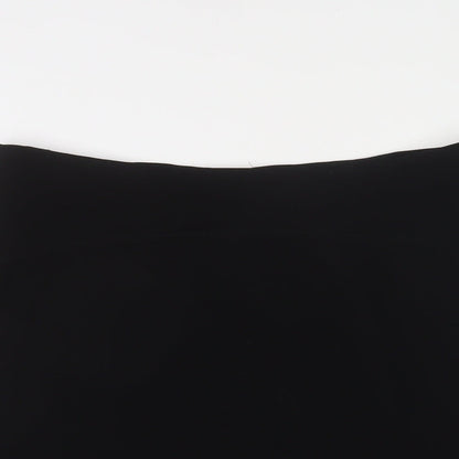 Sticky Fingers Womens Black Polyester A-Line Skirt Size 16 Zip