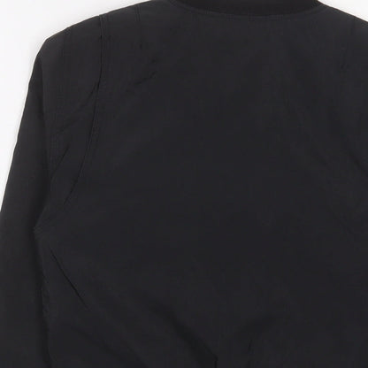 Womens UK Size 6 H&M Black Bomber Jacket