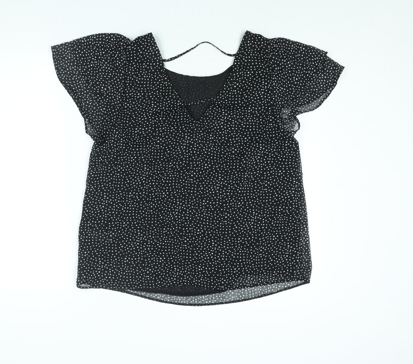 Womens UK Size 14 Dorothy Perkins Black Basic Blouse