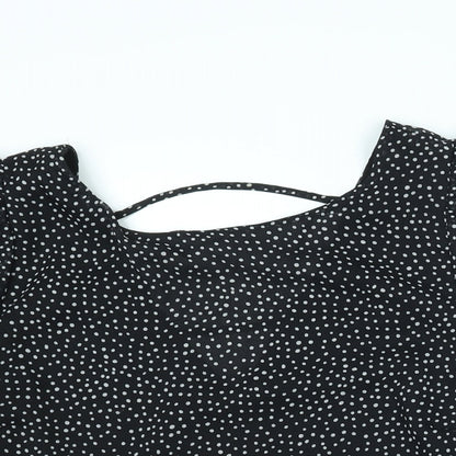 Womens UK Size 14 Dorothy Perkins Black Basic Blouse