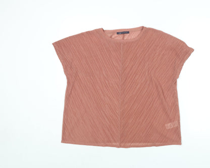 Womens UK Size 14 Marks and Spencer Pink Basic Blouse