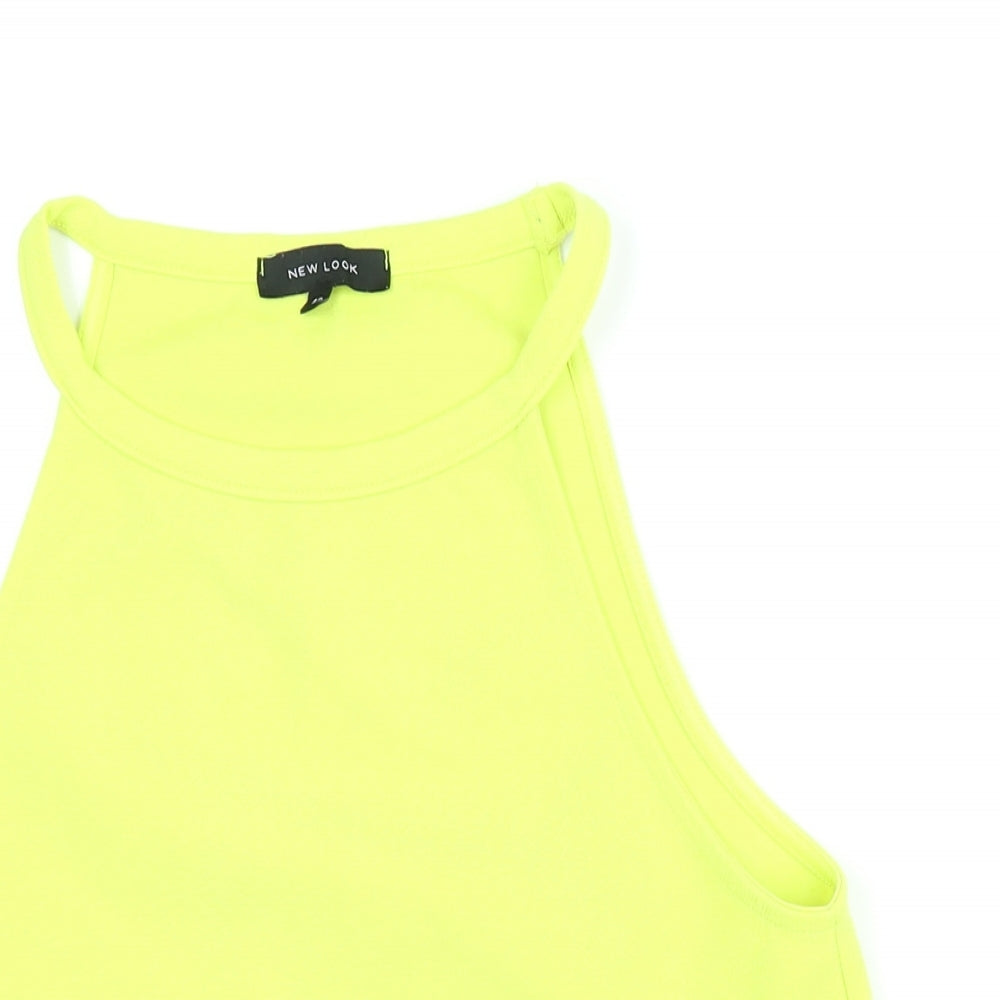 Womens UK Size 12 New Look Yellow Camisole Blouse